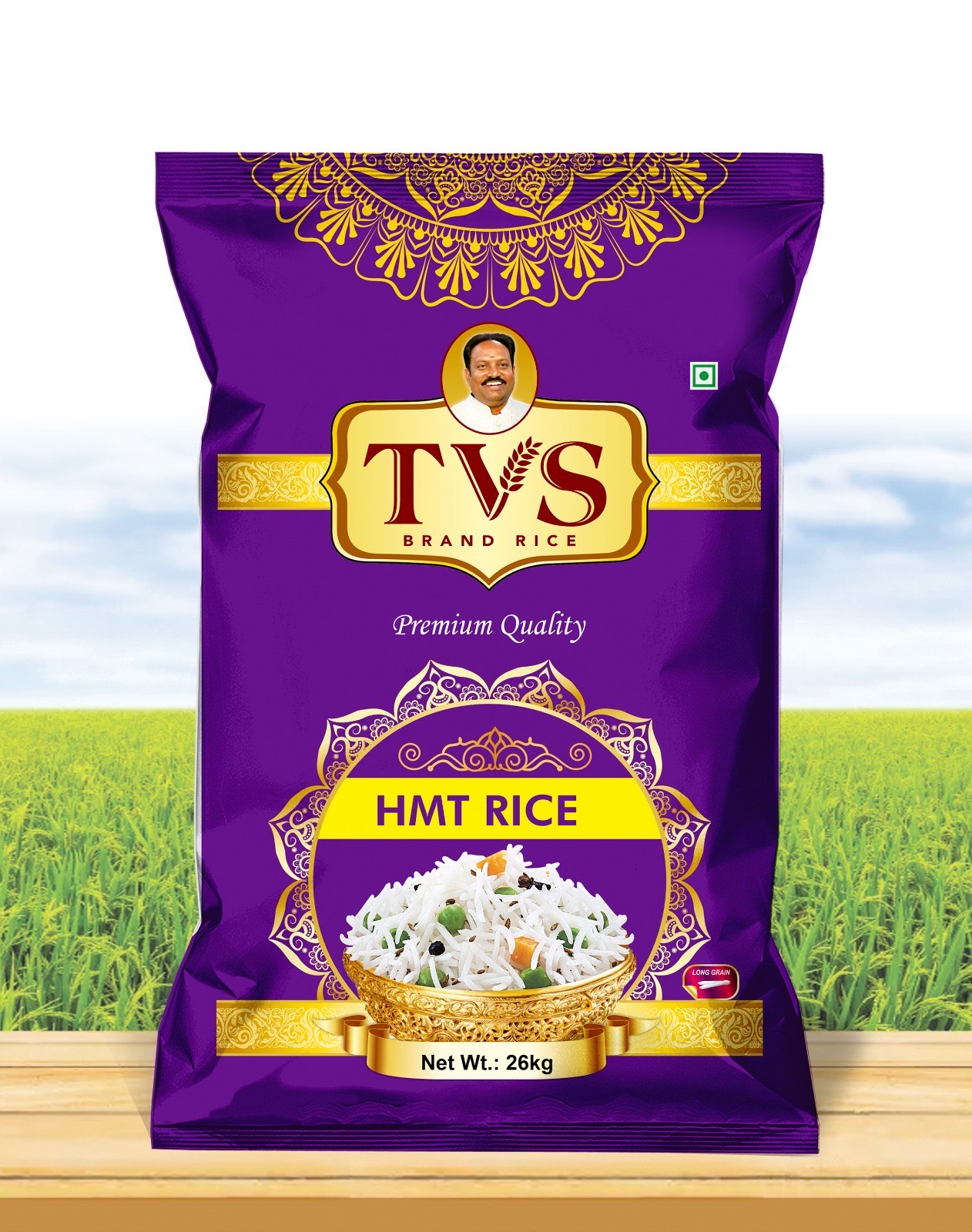 TVS HMT Steam Rice 26kg